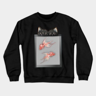 Cat in pocket Crewneck Sweatshirt